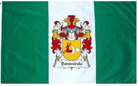 Donimirski family crest coat of arms flag