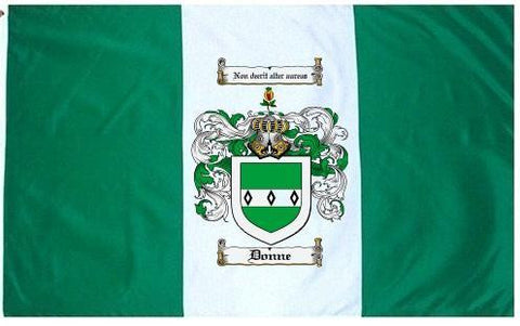 Donne family crest coat of arms flag