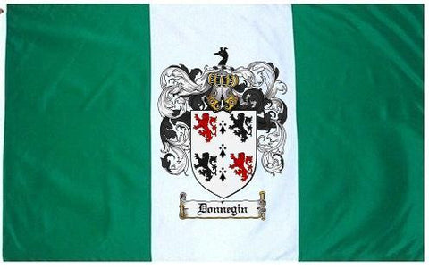 Donnegin family crest coat of arms flag