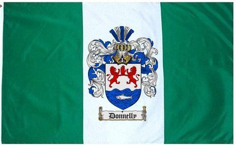 Donnelly family crest coat of arms flag