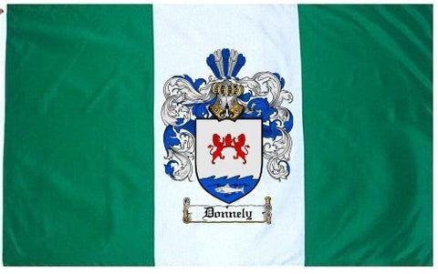 Donnely family crest coat of arms flag