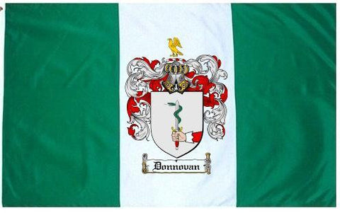 Donnovan family crest coat of arms flag