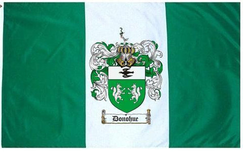 Donohue family crest coat of arms flag