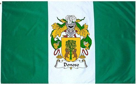 Donoso family crest coat of arms flag