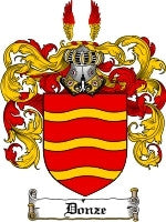 Donze coat of arms family crest download