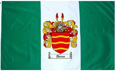 Donze family crest coat of arms flag