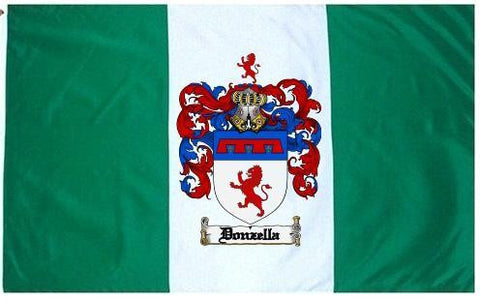 Donzella family crest coat of arms flag