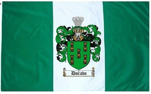 Dorado family crest coat of arms flag