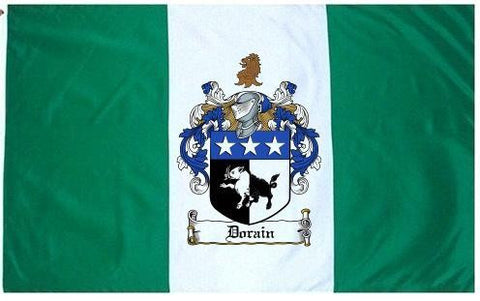 Dorain family crest coat of arms flag