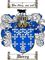 Dorcy coat of arms family crest download