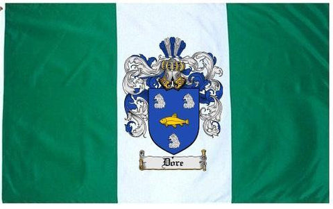 Dore family crest coat of arms flag