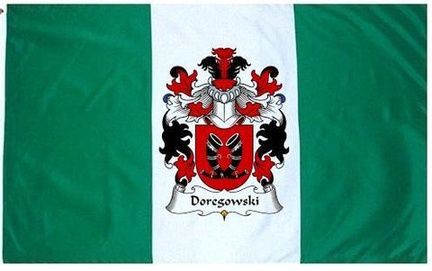 Doregowski family crest coat of arms flag