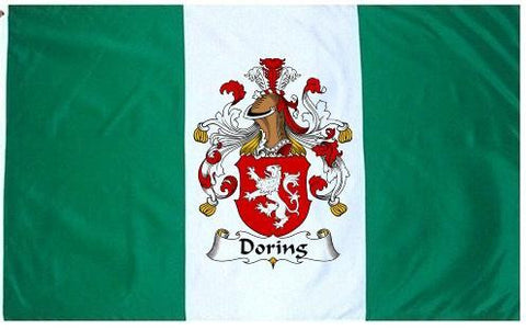 Doring family crest coat of arms flag
