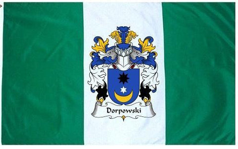 Dorpowski family crest coat of arms flag