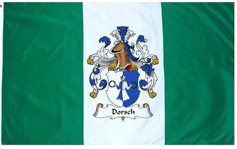 Dorsch family crest coat of arms flag