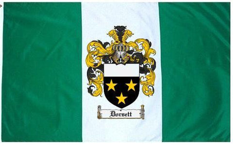 Dorsett family crest coat of arms flag