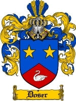 Doser coat of arms family crest download