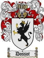 Dossot coat of arms family crest download