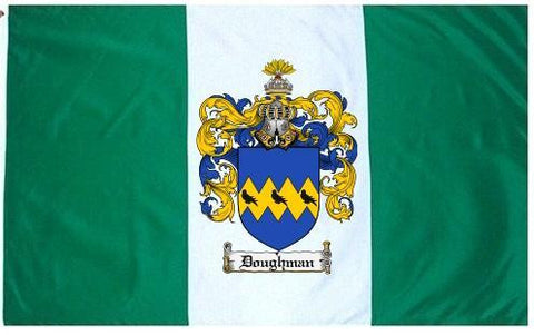 Doughman family crest coat of arms flag