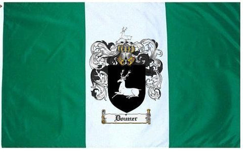 Douner family crest coat of arms flag