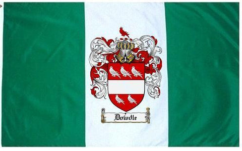 Dowdle family crest coat of arms flag