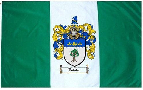Dowlin family crest coat of arms flag