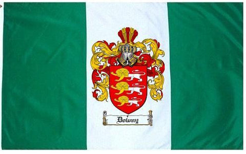 Downy family crest coat of arms flag