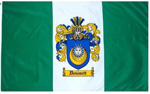 Dowsett family crest coat of arms flag