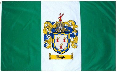 Doyle family crest coat of arms flag