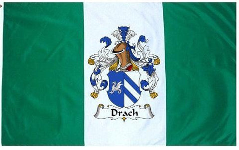 Drach family crest coat of arms flag