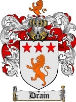 Drain coat of arms family crest download