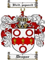 Drapar coat of arms family crest download