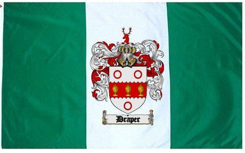 Draper family crest coat of arms flag