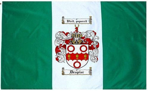 Drapier family crest coat of arms flag