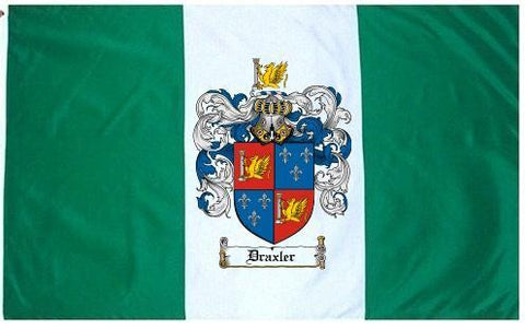 Draxler family crest coat of arms flag
