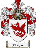 Drayke coat of arms family crest download
