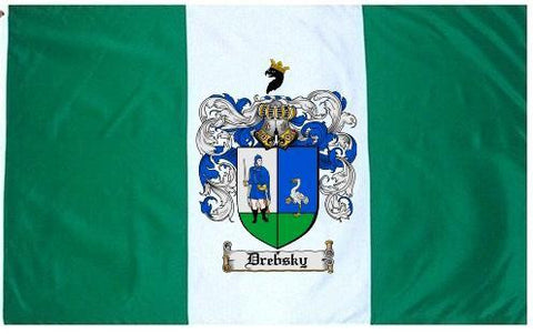Drebsky family crest coat of arms flag