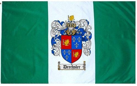 Drechsler family crest coat of arms flag