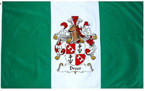 Dreer family crest coat of arms flag