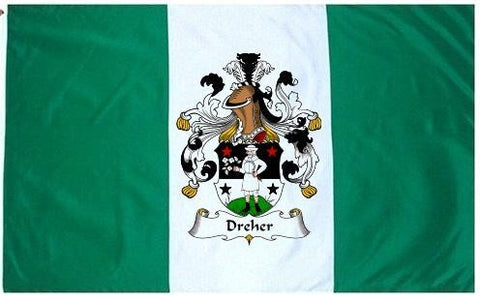 Dreher family crest coat of arms flag