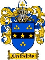 Dreibelbis coat of arms family crest download