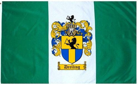 Dreiling family crest coat of arms flag