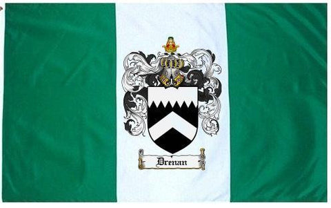 Drenan family crest coat of arms flag