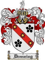 Drenning coat of arms family crest download
