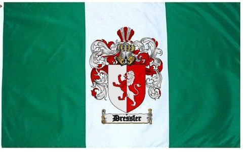 Dressler family crest coat of arms flag