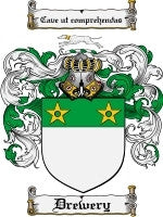Drewery coat of arms family crest download