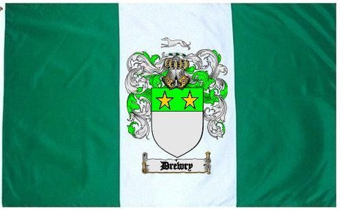 Drewry family crest coat of arms flag