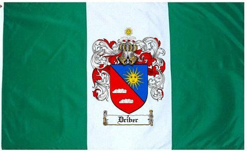 Driber family crest coat of arms flag
