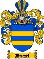 Driesel coat of arms family crest download