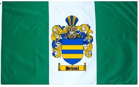 Driesel family crest coat of arms flag